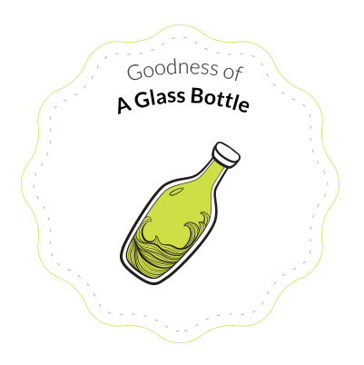 Ginger Sugarcane juice in glass bottle